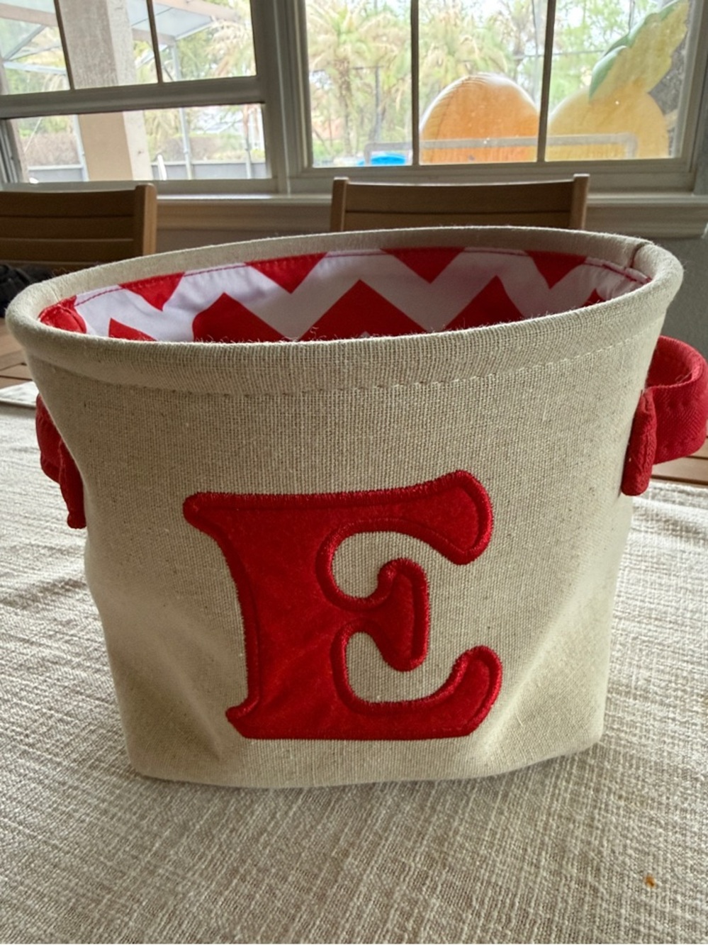 Personalized Canvas Storage Bin